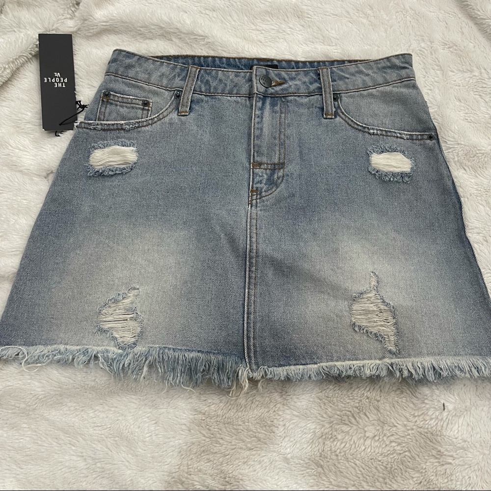 The people vs. vixen denim skirt size  10 wasted indigo